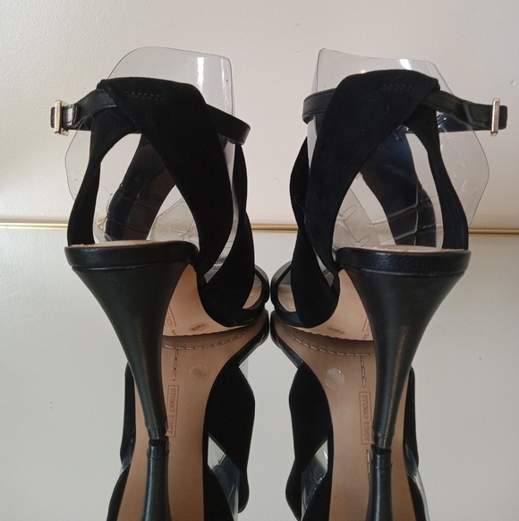 Vince Camuto Kalintie Black Leather Sandal Size 71/2 - Picture 5 of 11